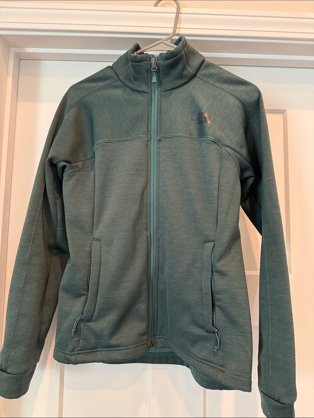 The North Face Teal Green Full-Zip Fleece Jacket